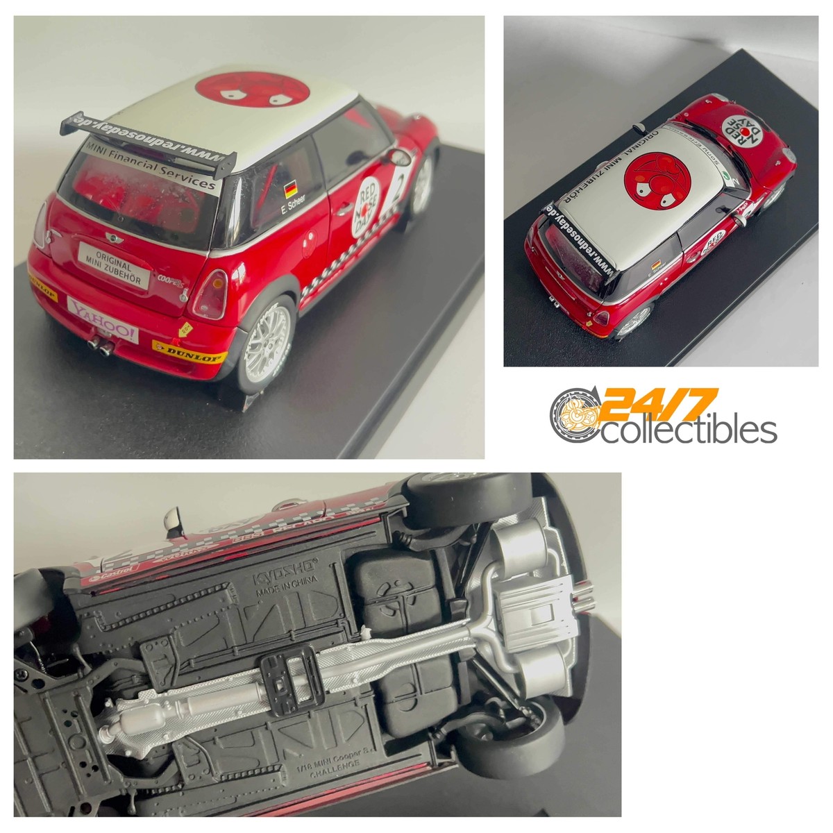 Kyosho 1/18 Scale Mini John Cooper Challenge R53 S Model RARE XMAS