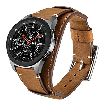 Samsung Galaxy Watch 46mm S3 Frontier/Classic Bands Genuine Leather Cuff Strap 741416854152 | eBay
