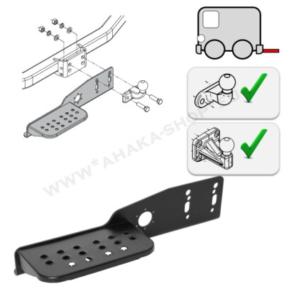 Trittstufe Trittbrett f. Flanschkugel AHK für Hyundai H100 II 2004-2019  Tritt