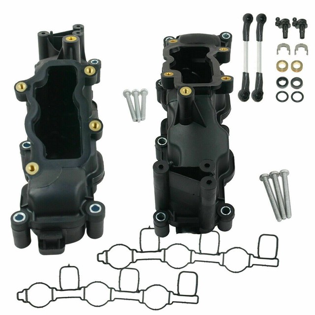 2x Air Intake Manifolds For Audi A4 A6 A8 Q7 VW Phaeton Touareg 2.7 T 3