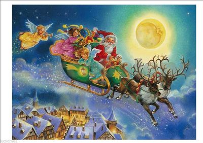 Adesivo Natale il beato Babbo Natale - Sticker adesivo - adesivi murali