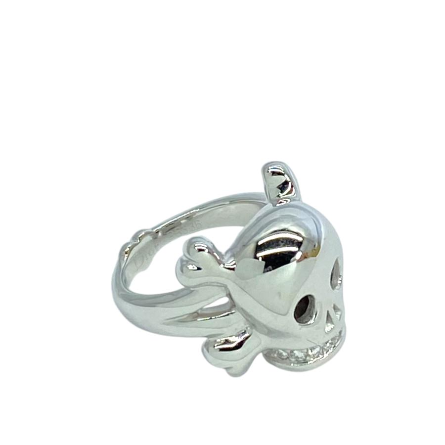 Dior Skull Ring Tete De Mort Diamond Skull Ring 18K 750WG Diamond 