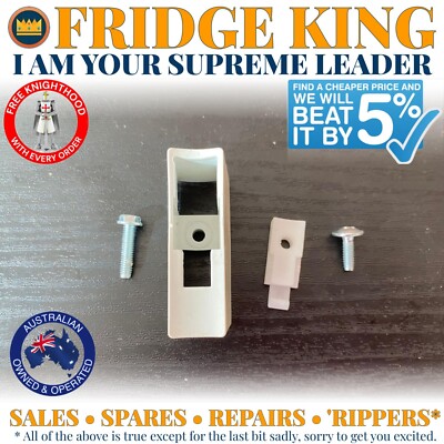 1443893 Westinghouse fridge freezer door handle WHITE pedestal WSE6070W WSE6100W