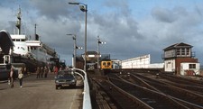 PHOTO  1980 STRANRAER HARBOUR RAILWAY STATION 1980 (1) WHAT LOOKS LIKE A BR CLAS