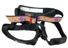 Blue Water Rock Wall Caving Gym Gear Climbing Harness Orange/Black Adult XS