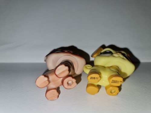 Littlest Pet Shop #1313 Jasnobrązowy beżowy brązowy mops i #2589 Żółty mops Autentyczny LPS - Zdjęcie 3 z 4