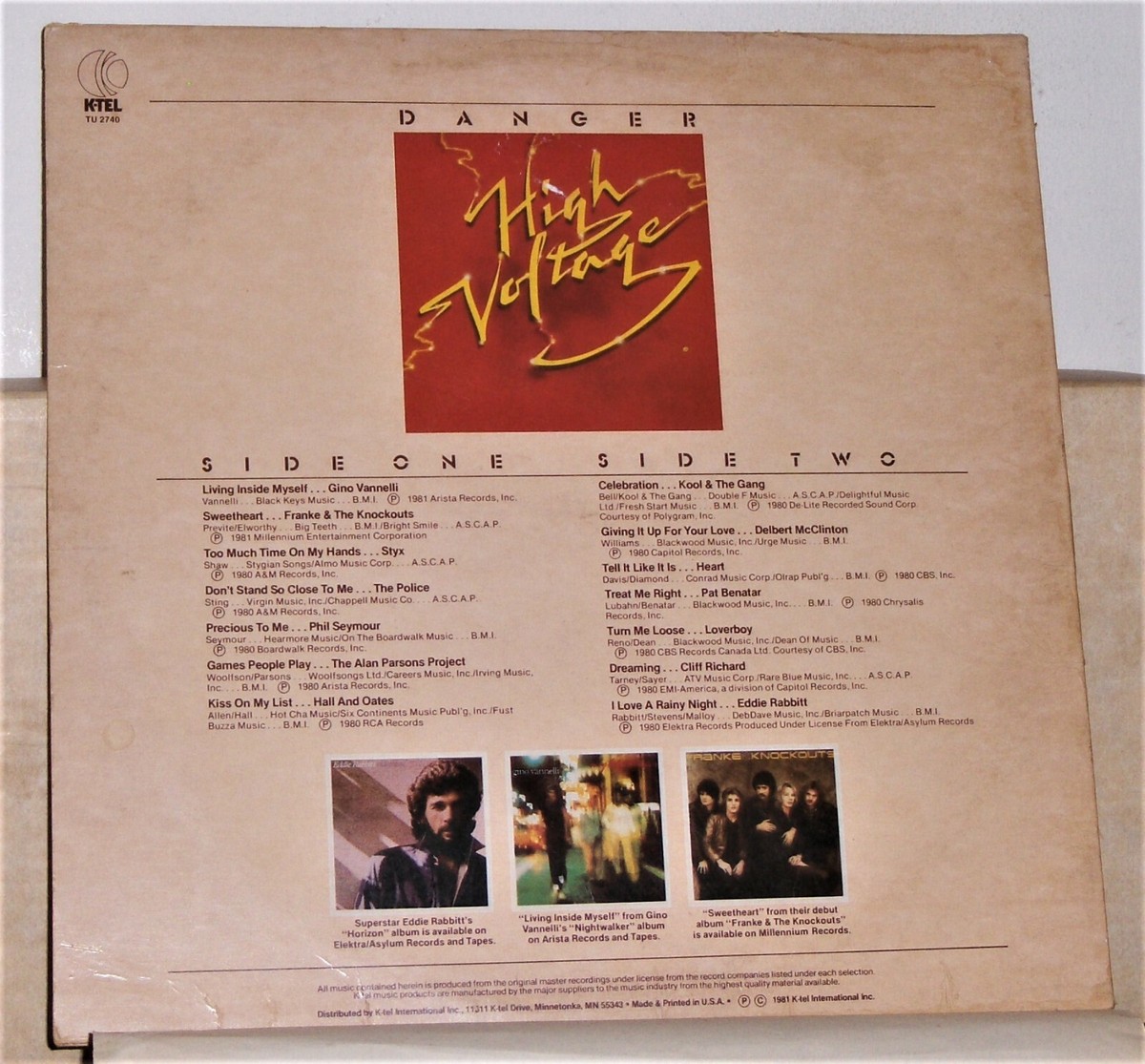 K-Tel - High Voltage - 1981 Vinyl LP Record Album - Pat Benatar