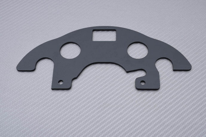 Dash panel premium en aluminium pour Suzuki V-Strom 650 et XT noir mat