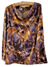 Simply Vera, Vera Wang Multi-Color Soft Long Sleeve Tunic XXL