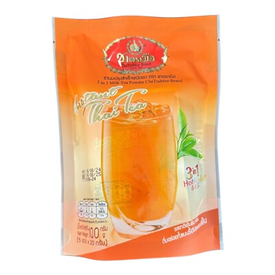 Cha Tra Mue NUMBER ONE Instant 3 in 1  Thai Hot Cold Thai Tea Powder US Seller