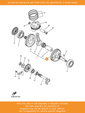 YAMAHA Crank 1, 5UM-11412-20 OEM WR250F