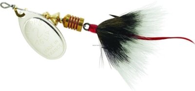 Mepps B2ST S-G Aglia in-Line Spinner, 4.9ml, Dressed Höhen-haken, Silber Klinge