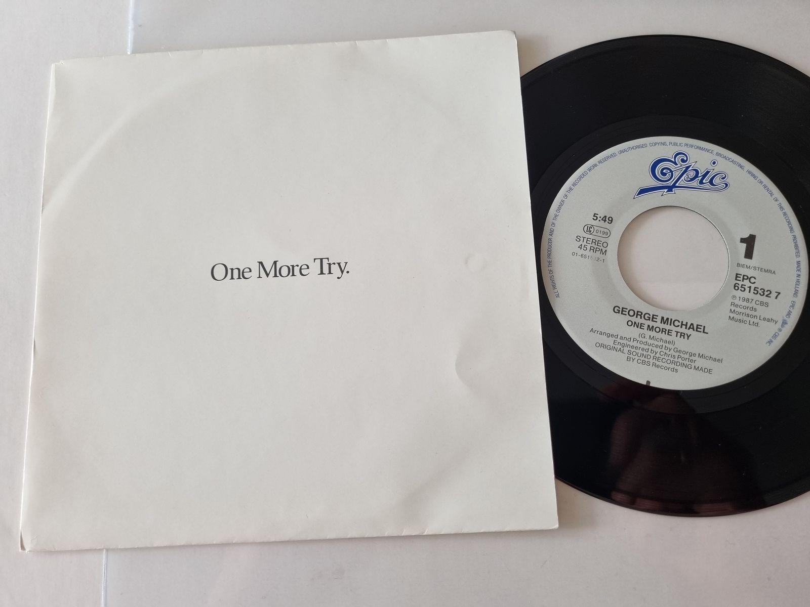 7"" Single George Michael - One more try Vinyl Holland