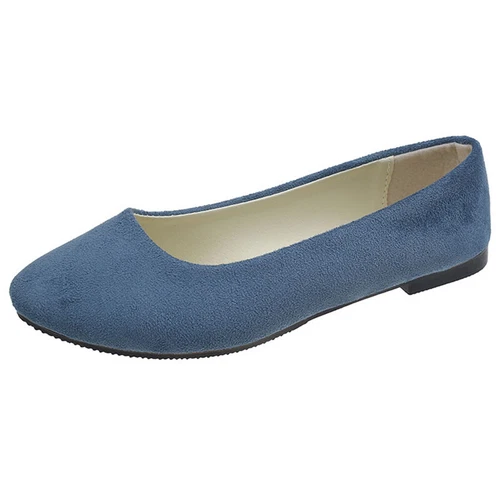 Ladies Dress Flats Slip On Pumps Dance Women Low Heel Cozy Shoes Casual Fashion - Bild 52 von 53