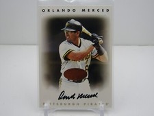 ORLANDO MERCED 1996 LEAF SIGNATURE SERIES BRONZE AUTOGRAPH! PITTSBURGH PIRATES!