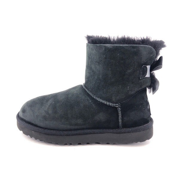 Stiefel Ugg Bailey Schwarz UGG Mini Bailey Bow II Shimmer Winter