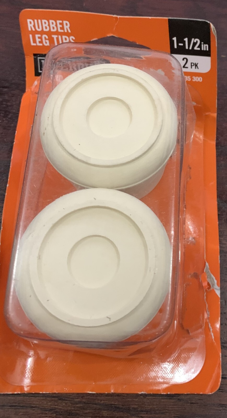 Everbilt 11/2 in. OffWhite Rubber Leg Caps for Table, Chair, and