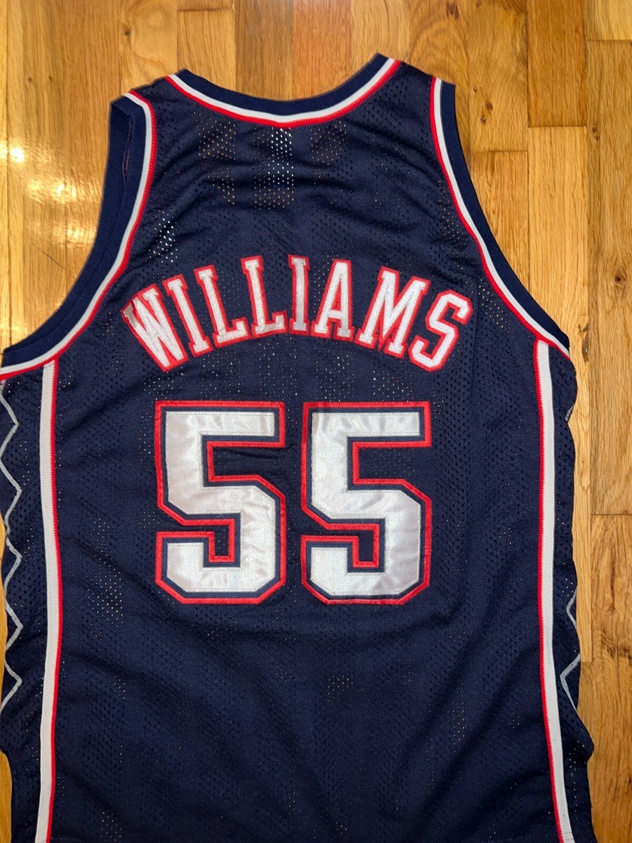 JAYSON WILLIAMS Champion New Jersey Nets AUTHENTIC Jersey 48