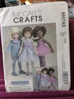 McCall's Crafts 4743 Betsy McCall 8 & 14" doll clothes jacket dress ballet NEW