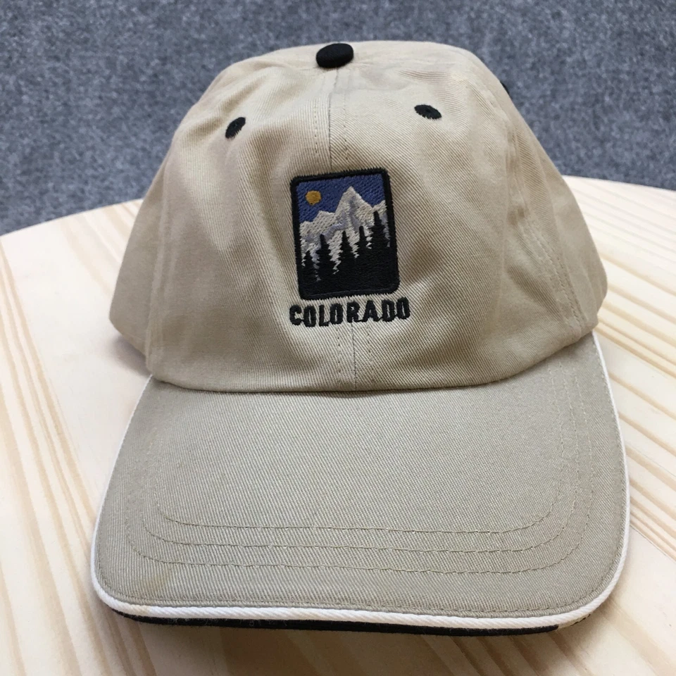 Colorado Ouray 运动装棒球帽男式米色 OS 可调刺绣标志 — 第 2/4 张图片