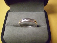 925 Sterling Silver Ladies "You Are My Sunshine" Band Ring     2.0 grams