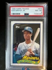 1989 TOPPS TRADED/ROOKIES #41T KEN GRIFFEY JR. ROOKIE CARD PSA 8 NEAR MINT -MINT