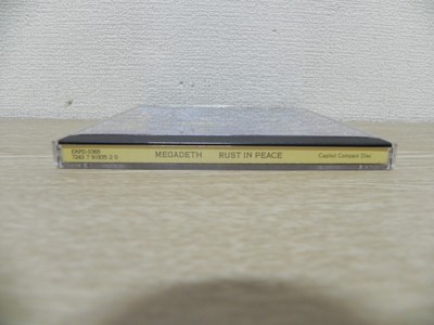 Megadeth - Rust In Peace 1993 Rare KOREA CD + Bonus Track