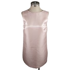 H&M Divided Pink Round Neck Sleeveless Mini Shift Dress Blush Pink Babydoll Y2K