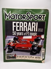 Motor Sport Magazine, July 2001 FERRARI 126CK Gilles Villeneuve F1 Formula 1 27