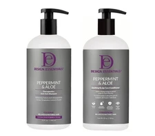 Design Essentials Peppermint & Aloe Shampoo & Conditioner 32 oz Duo