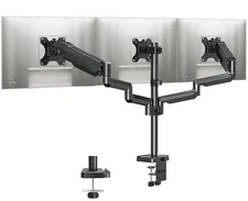 MOUNTUP Triple Monitor Stand Mount - 3 Monitors Desk Mount for Computer Scree...