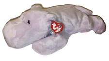 Ty Large Plush Beanie Buddy - HAPPY Hippopotamus / Hippo 13.5" MWMTs Stuffed Toy