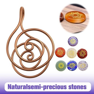 Copper-Rings for Women Healing Hand Rings with Crystals Stone Ornament 