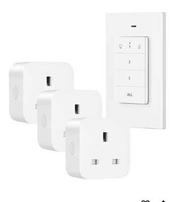 DEWENWILS Funk-Fernbedienungssteckdosen, 13A 3120W Fernschalter mit Magne