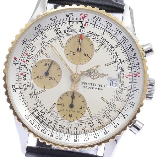 BREITLING Old Navitimer D13022 Chronograph YG bezel Automatic Men's Watch_945059