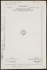 Philadelphia Watch Case Co. Arm holding hammer Logo brand Watches, Watchcases,