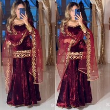 Women Dress Pakistani Salwar Kameez Readymade Suits Indian Wedding Party 3 Piece