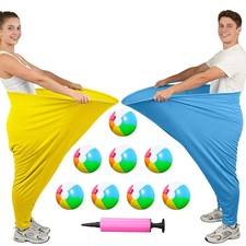 11PCS Granny Pants Yard Game Set - Oversized Blue  Blue, Yellow, Multicolor
