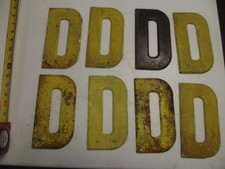 Vintage Metal 7.5 Tall Marquee Letter D buying one 