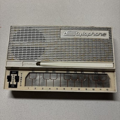 Vintage STYLOPHONE 1970's Miniature Analog Music Sound Synthesizer,Stylus,Retro