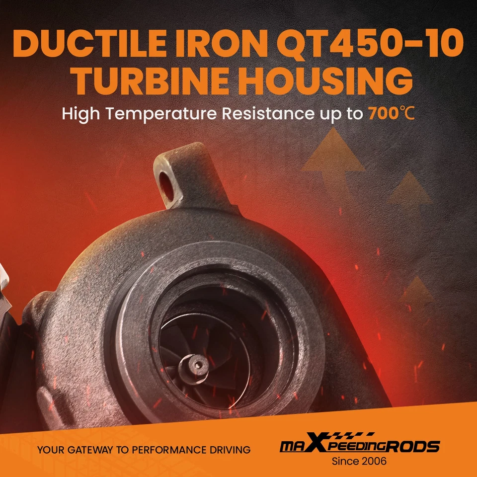 BV39 Turbocharger for Seat Leon Toledo 1.9 TDI 90/105HP 038253014G 2004-2009 - Image 2 of 4