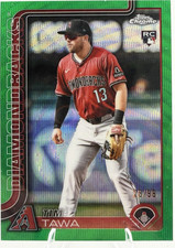 🔥🔥Topps 2025 Chrome Update Tim Tawa Rookie Green Diamondbacks /99 USC104🔥🔥