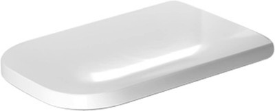 Soft Close Elongated Toilet Seat & Cover with White Hinges - Happy D.2