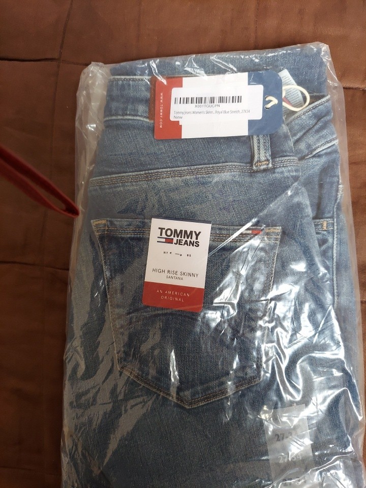 NWT Tommy Hilfiger Womens Santana High Rise Skinny Jeans 27x34 Denim