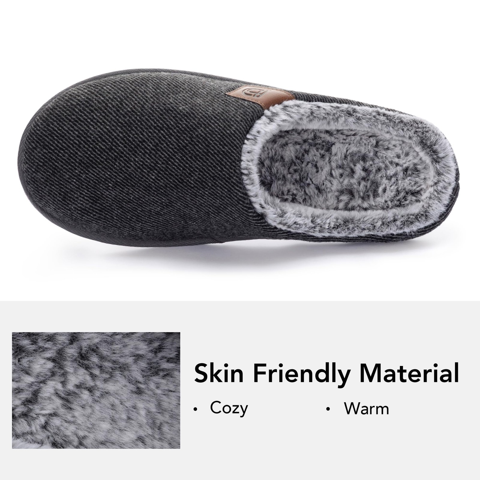 SAOLA Pantofole Casual per Uomo Pantofole Slip On Uomo con Memory Foam e Gomma Sol...