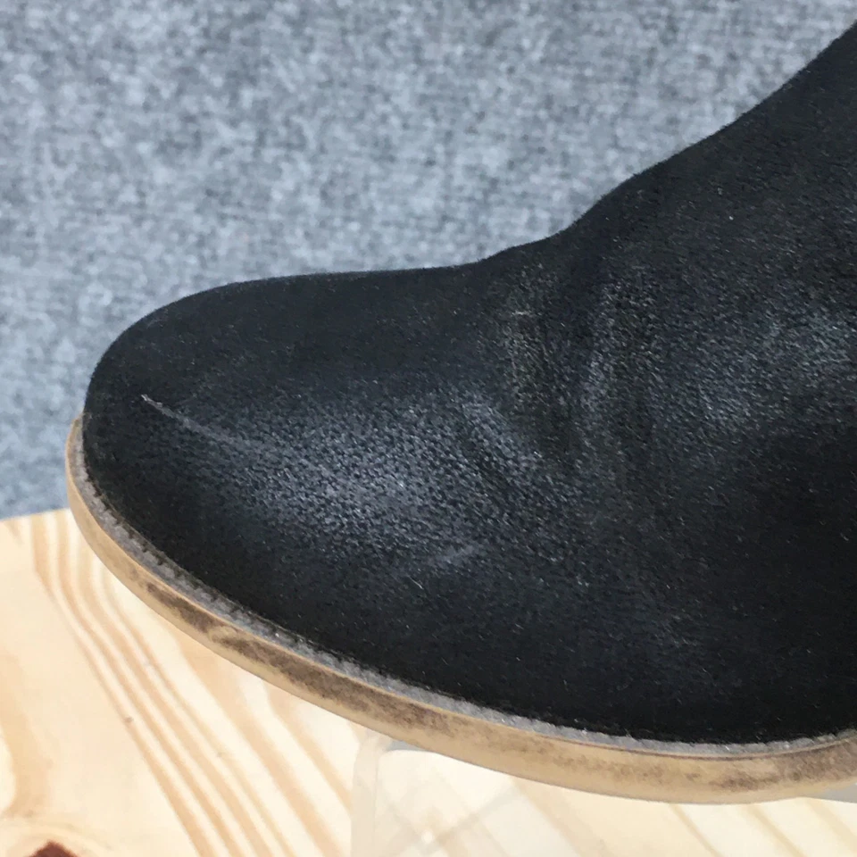 LifeStride Botas Mujer 7M Jacinda Botín Negro Imitación Cuero Trenzado Bloque Foto 3 de 4