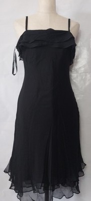Mixito Seidenkleid Vtg silk dress. Gebraucht. 100% Seide. Chiffon. Gr: S