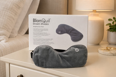 BlanQuil Dream Shades weighted eye mask gray - New