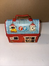 Fisher Price 1962 Barn Farm Mini Lunch Box No Thermos 549 Vintage Toys