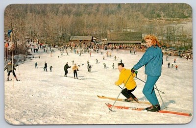Vintage LAKE HARMONY Pennsylvania Big Boulder Ski Area Split Rock